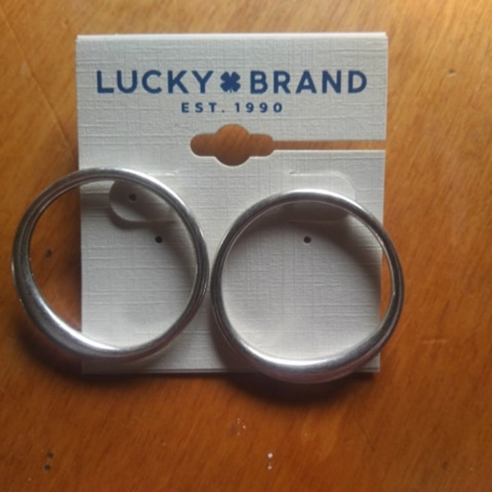 Lucky Brand Malibu  Hoop Stud Earrings